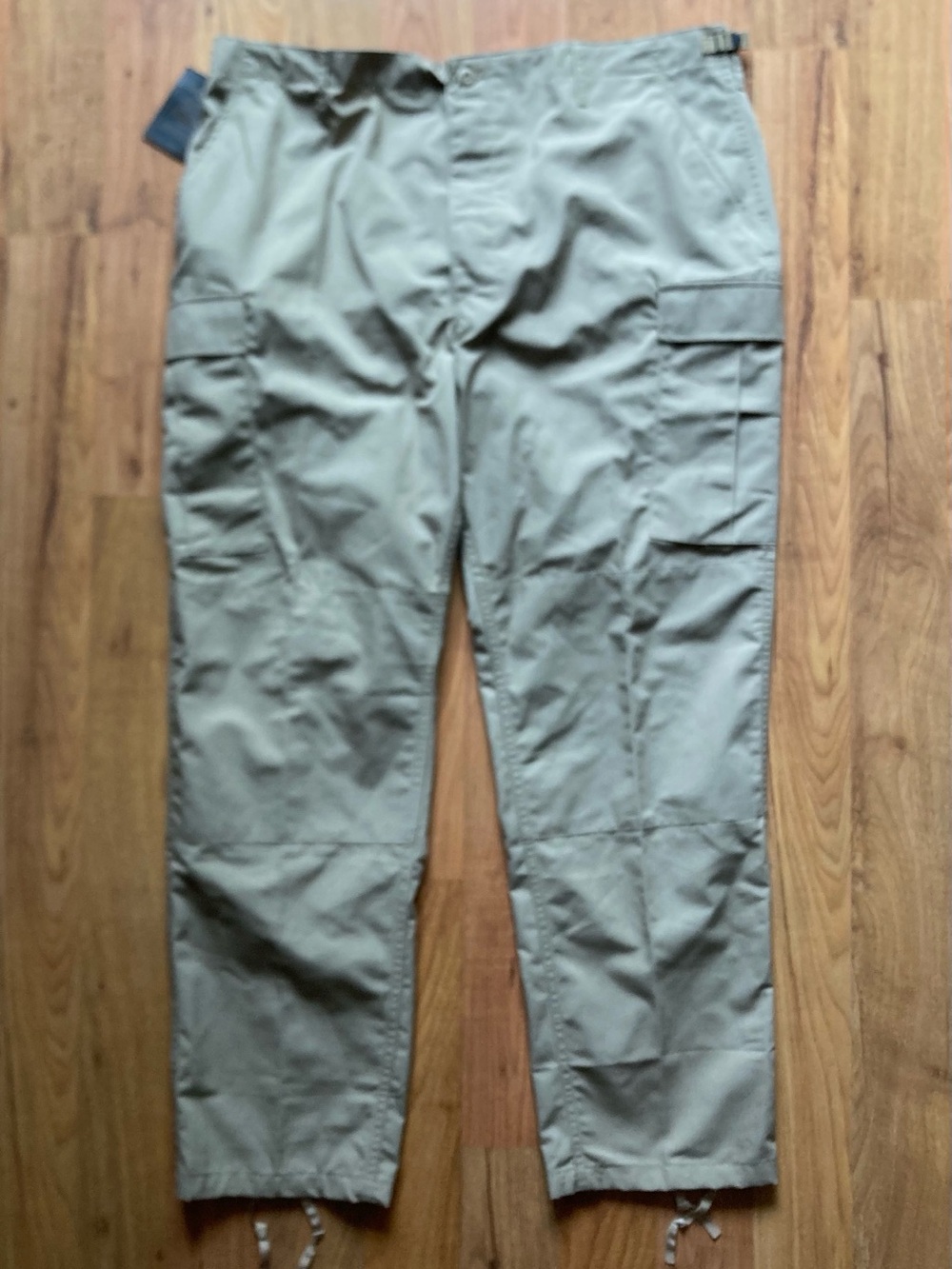 NWT Propper BDU Button Fly Beige Ripstop Cargo Trousers Mens XXLong Double Knee